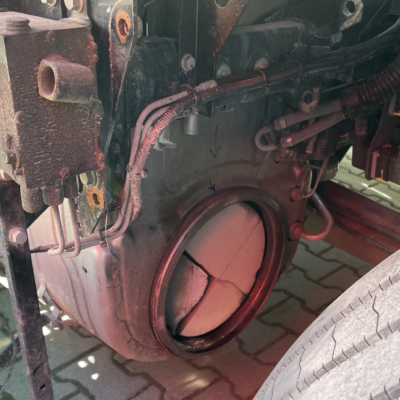 Uszkodzony filtr DPF DAF